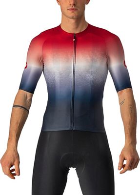 Castelli Aero Race 6.0 Jersey SS22 - Savile Blue-Pro Red - XXL, Savile Blue-Pro Red